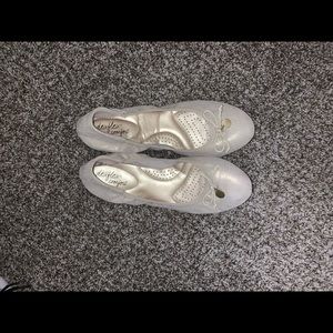 Cream  Sparkly Flats